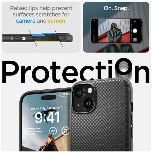 Spigen iPhone 15 Skal MagSafe Armor Svart