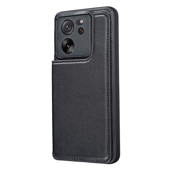 Etui med skjult pung til Xiaomi 13T Sort