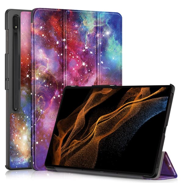 Samsung Galaxy Tab S9 Ultra Fodral Tri-fold Stjärnhimmel