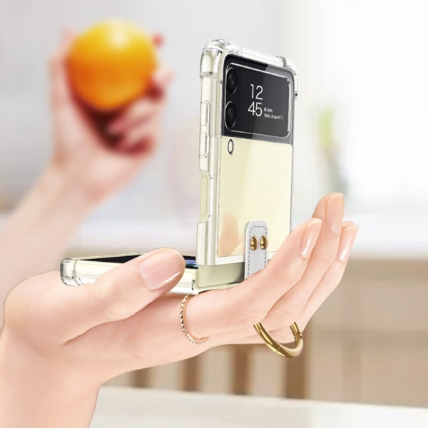 Kansirenkaan pidike Samsung Galaxy Z Flip 4 läpinäkyvä