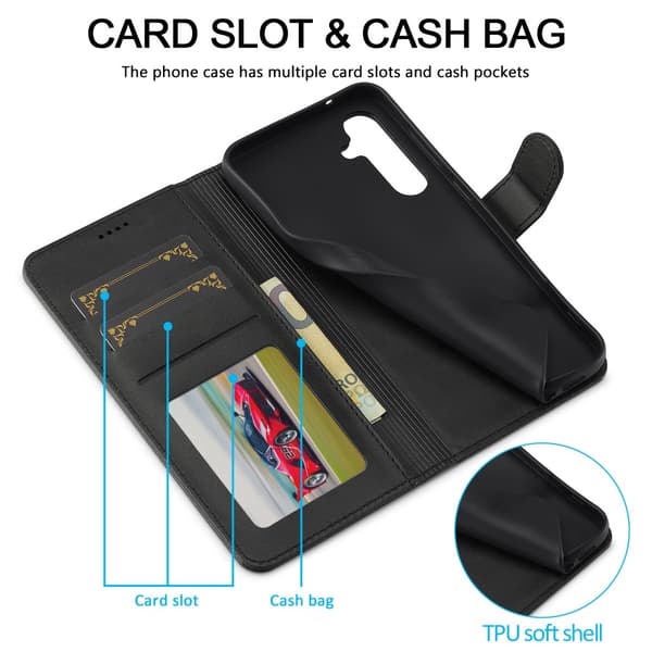 LC.IMEEKE Plånboksfodral Samsung Galaxy A16 Svart