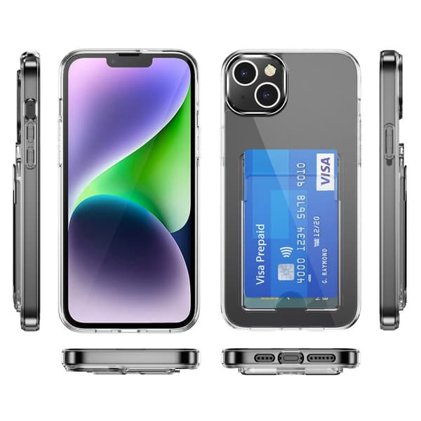 Skal Kortfack iPhone 15 Transparent