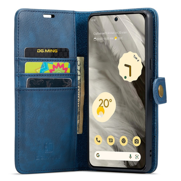 DG.MING 2-in-1 Magnet Wallet Google Pixel 8 Blue