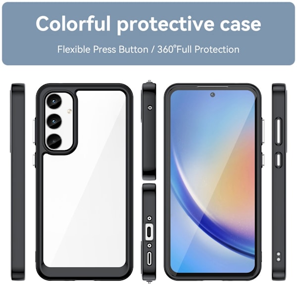 Hybrid Edge Cover Samsung Galaxy A35 Sort