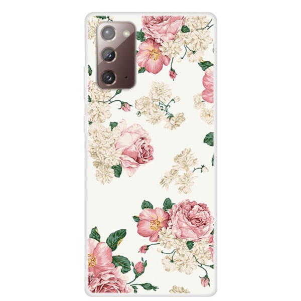 Pehmeä TPU-kuori Galaxy Note 20 Flowers