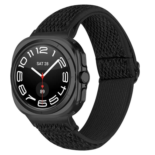 Vævet nylonarmbånd Samsung Galaxy Watch 8 40mm Sort