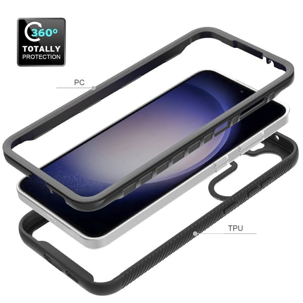 Allround Cover Skal Samsung Galaxy S24 FE Sort