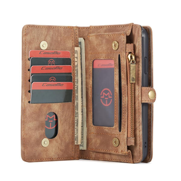 CaseMe Plånboksfodral Multi-Slot iPhone 11 Brun