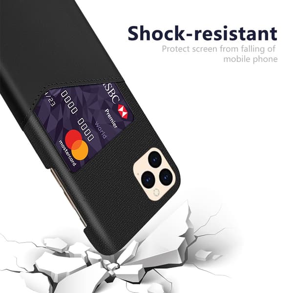 Hybrid Skal Med Kortfack iPhone 12 Pro Max Svart
