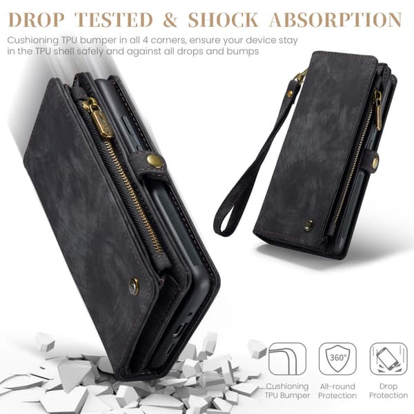 CaseMe Multi-Slot 2 i 1 Pungetui Google Pixel 9 Sort