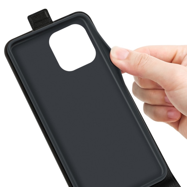 Læder Flip Case iPhone 14 Pro Sort