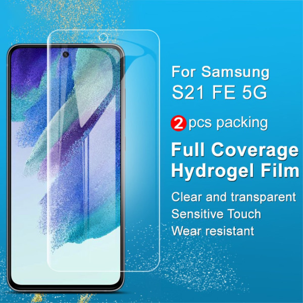 Imak 2 Pack Hydrogel Film Skærmbeskytter Samsung S21 FE