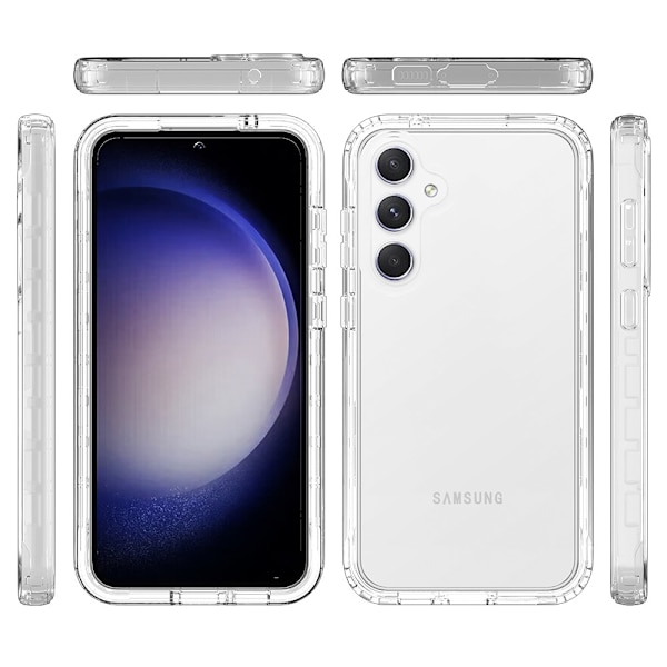 360 Full Cover Edge Case Samsung Galaxy S24 FE Transparent