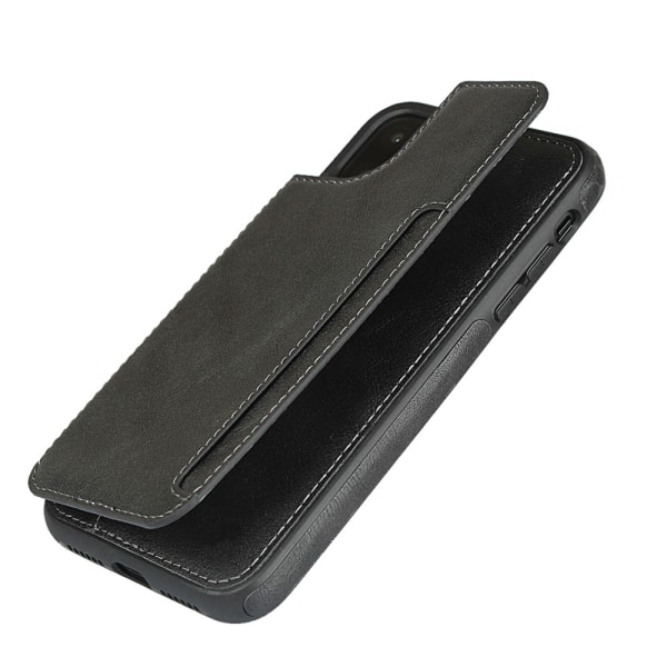 Kotelo piilotetulla lompakolla iPhone 11 Musta