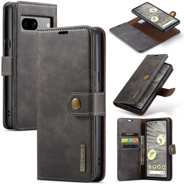 DG.MING 2-in-1 Magnet Wallet Google Pixel 7a Brown