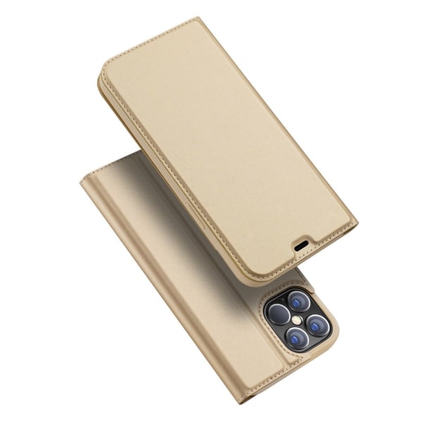 Dux Ducis Skin Pro Lædercover iPhone 12 Pro Max Guld