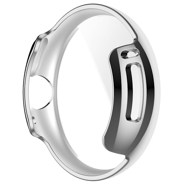 Google Pixel Watch -suojakotelo, läpinäkyvä, hopeanvärinen