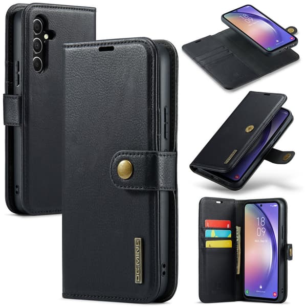 DG.MING 2-i-1 Magnetiskt Plånboksfodral Samsung Galaxy A54 Svart