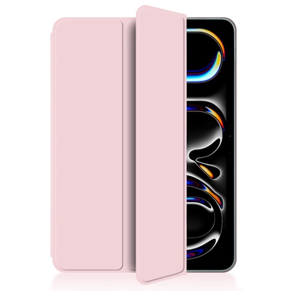 iPad Pro 13 7th Gen (2024) Fodral Tri-fold Magnetic Rosa