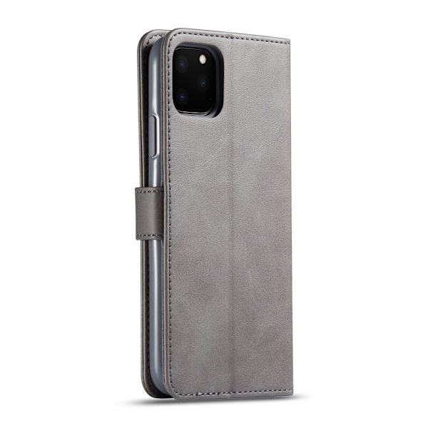 LC.IMEEKE Plånboksfodral i Läder iPhone 11 Pro Max Grå