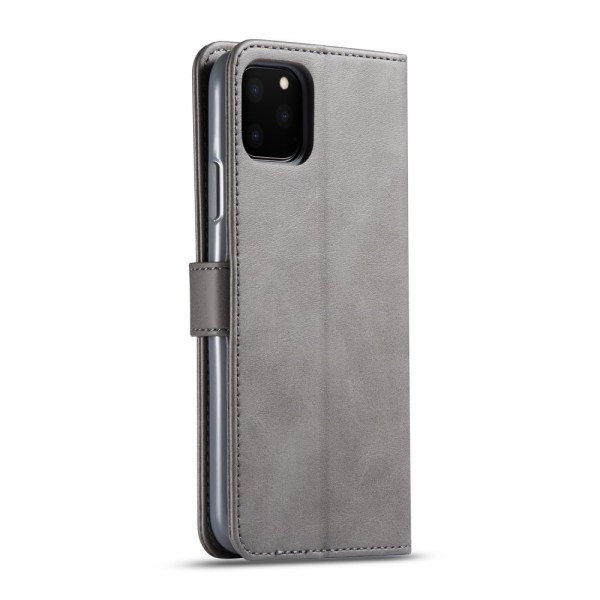 LC.IMEEKE Pungetui i Læder iPhone 11 Pro Max Grå