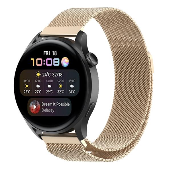 Milanese Loop Armband Huawei Watch 3/3 Pro Champagne Guld