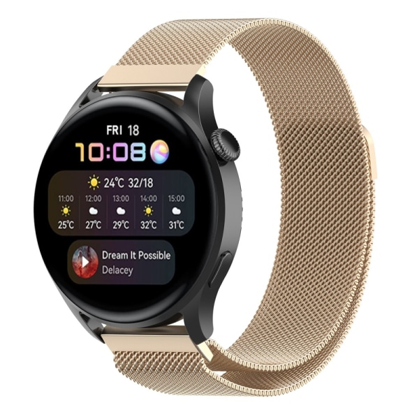 Milanese Loop Rem til Huawei Watch 3/3 Pro Champagne Guld