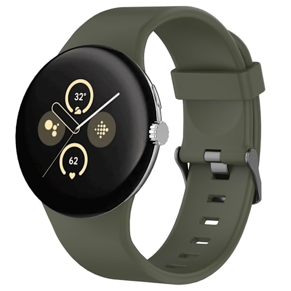 Silikonarmband Google Pixel Watch 3 XL 45mm Mörkgrön