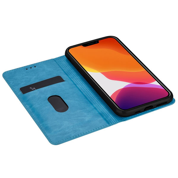 Kimalteleva lompakkokotelo iPhone 14 Plus - Sininen