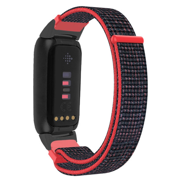 Nylonarmband Fitbit Luxe Röd