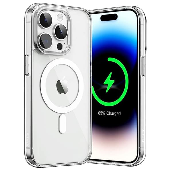 MagSafe-kuori iPhone 15 Prolle, läpinäkyvä