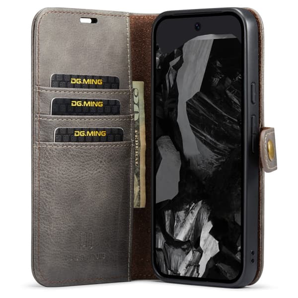 DG.MING 2-i-1 Magnetpung Google Pixel 9 Pro XL Brun