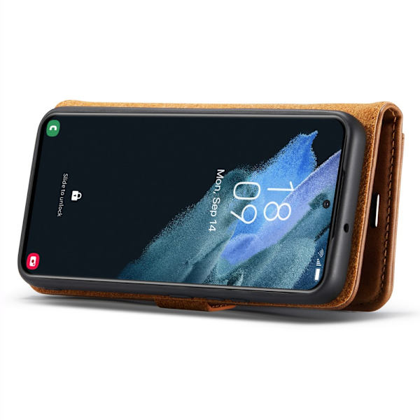 DG.MING 2-i-1 Magnet Pung Samsung Galaxy S24 Plus Cognac