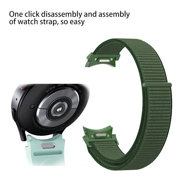 Full Fit Nylonrem Samsung Galaxy Watch 6 44mm Grøn