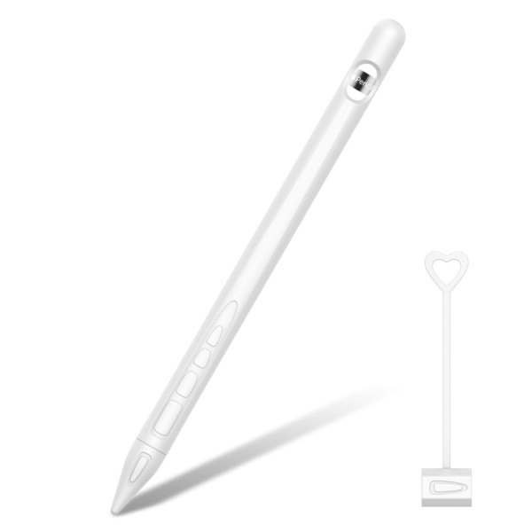 Blødt silikoneskal til iPad Pencil 1 Hvid