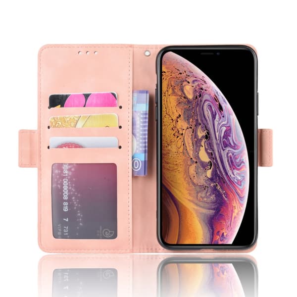 Monikäyttöinen lompakkokotelo iPhone 11 Pro Max - Pinkki