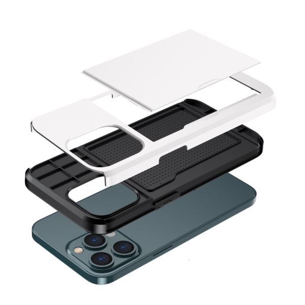 Kansi korttilokerolla iPhone 14 Pro Max White