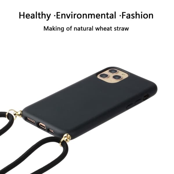 iPhone 15 Pro Skal Halsband Svart
