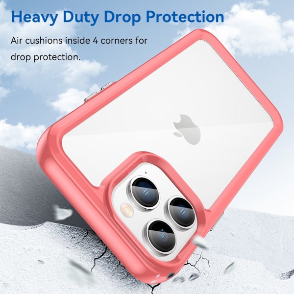 Hybrid Edge Case iPhone 14 Pro Max Röd