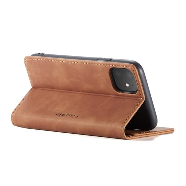 CaseMe Retro Pungetui iPhone 11 Brun