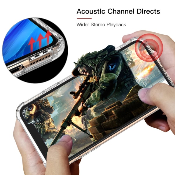LEEU DESIGN Air TPU -kuori iPhone 11 Pro Max läpinäkyvälle