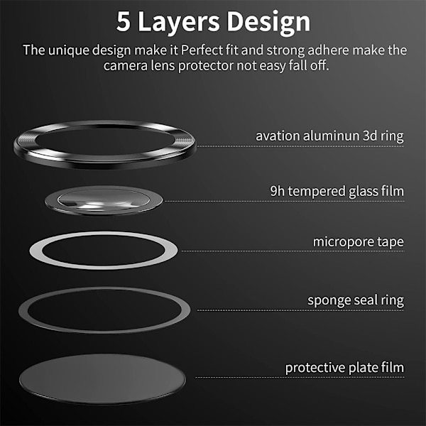 Enkay kamerabeskyttelse Samsung Galaxy S22 Ultra hærdet glas sort