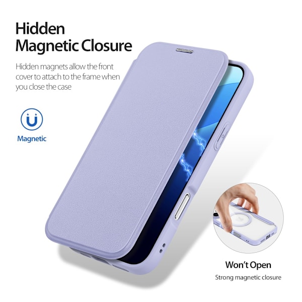 Dux Ducis Skin X Pro -kotelo MagSafe iPhone 16 Pro - Lila