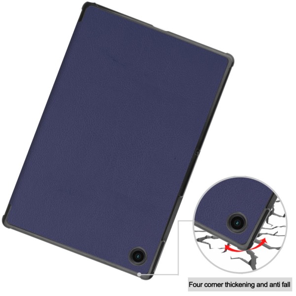 Samsung Galaxy Tab A8 10.5 Kotelo Tri-fold Tummansininen