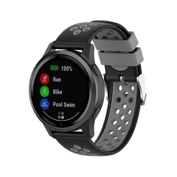 Sportarmband Samsung Galaxy Watch 46mm/Gear S3 Svart/Grå