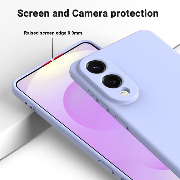 Silikonecover Samsung Galaxy S25 Edge Lilla