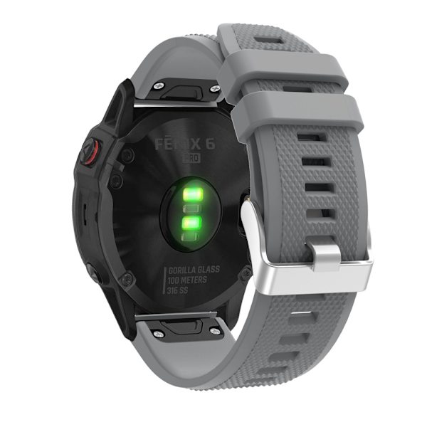 Silikonarmbånd Garmin Fenix 6 Grå