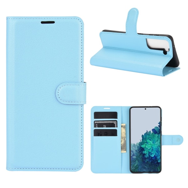 Mobiltelefon taske Læder Samsung Galaxy S21 Blå