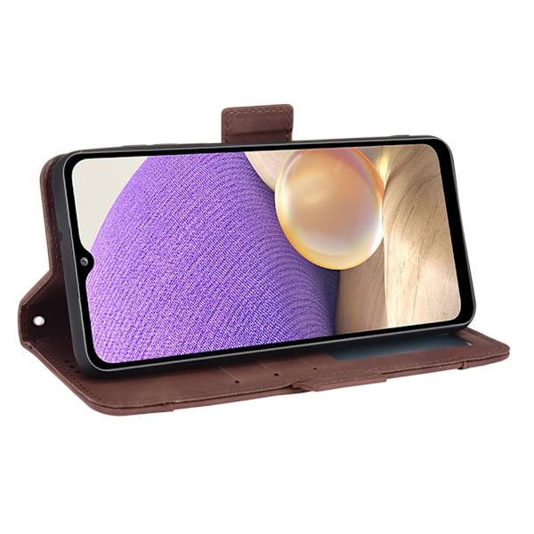 Multi Slot Plånboksfodral Samsung Galaxy A13 Brun