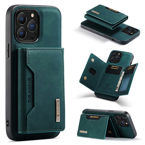 DG.MING 2 i 1 Magnetisk Kortlomme Etui iPhone 16 Pro Grøn